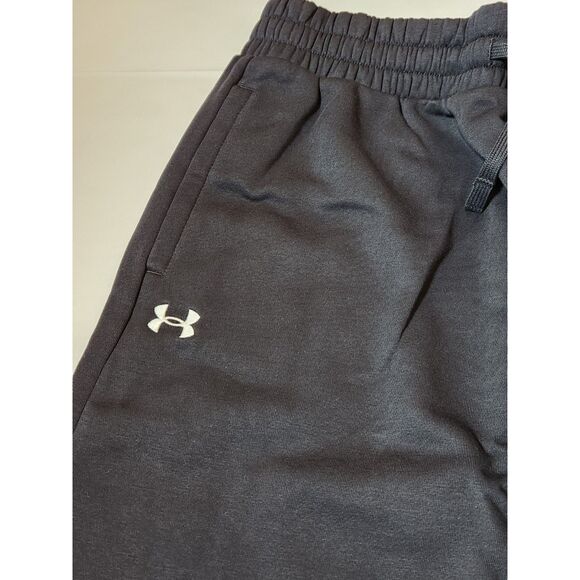 Under Armour Rival Fleece Cropped Pants | Wide Leg | Women’s Medium | Black - Picture 5 of 8